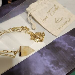 New Aviva Stanoff luxe tribe citrine necklace